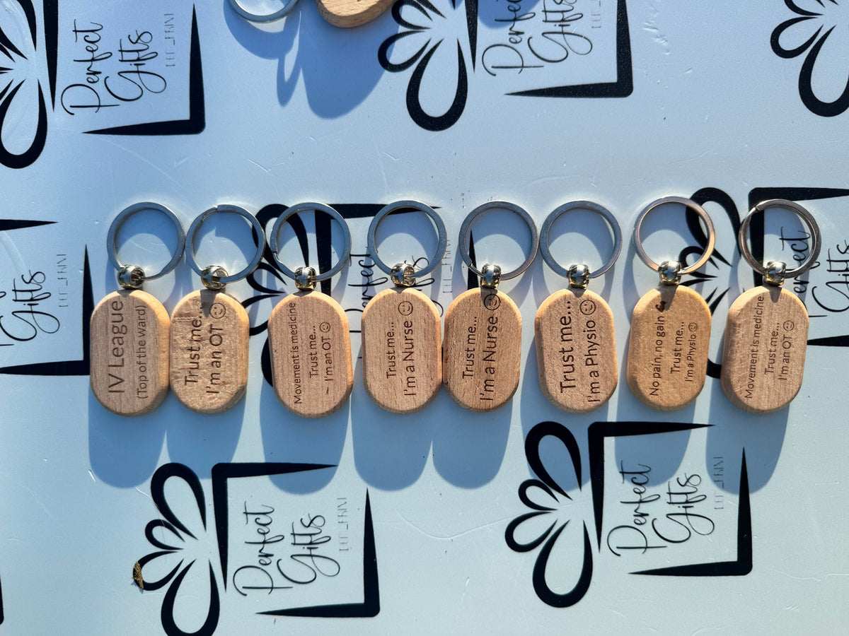 Personalised  Wooden Keyrings