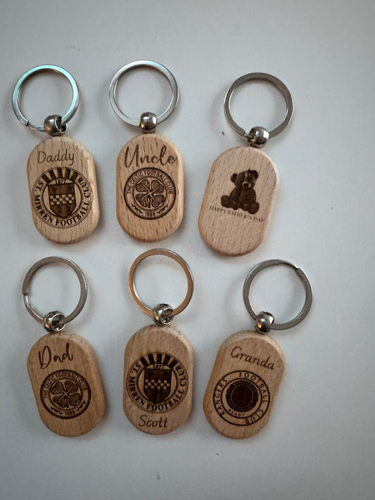 Personalised  Wooden Keyrings