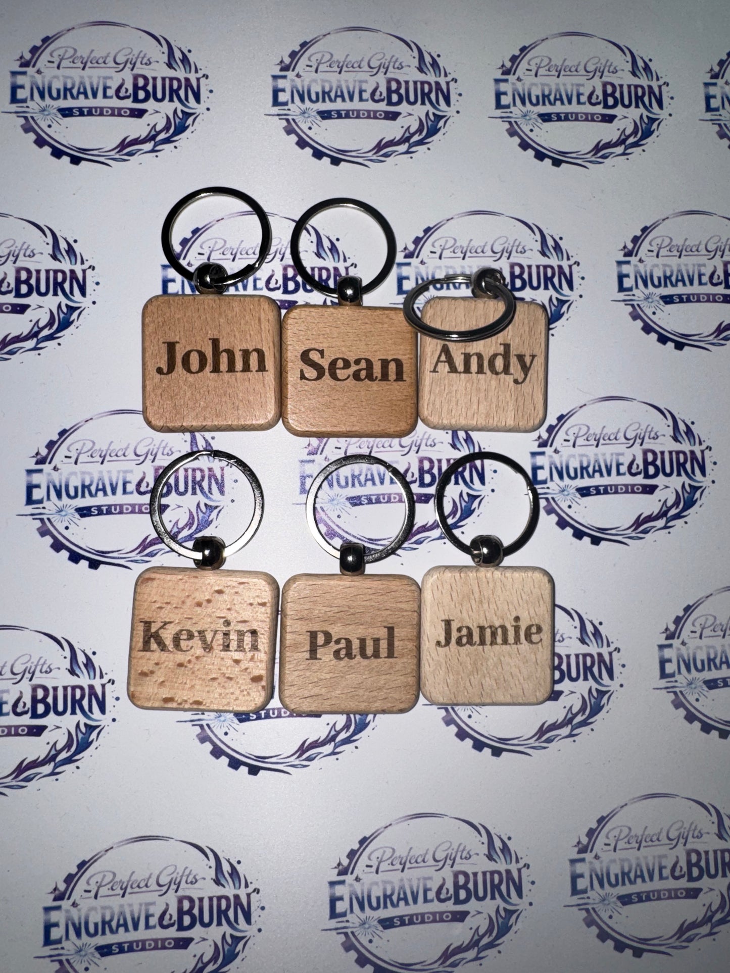 Personalised  Wooden Keyrings
