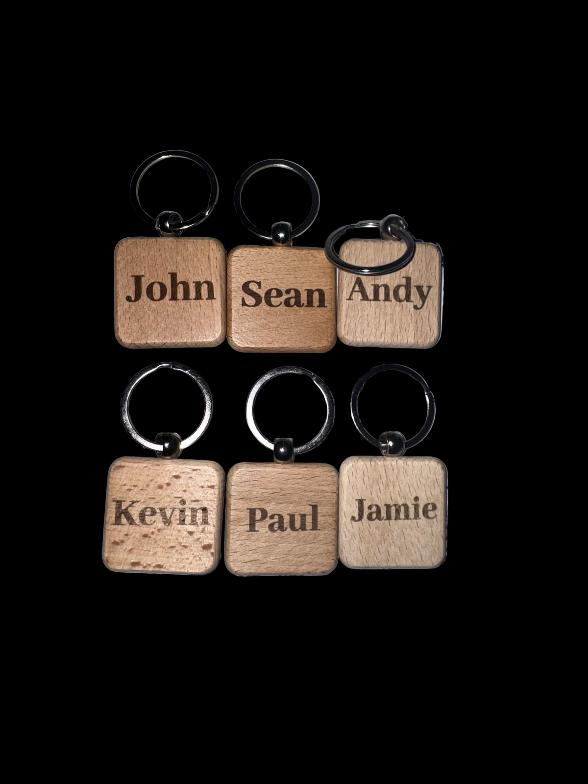 Personalised  Wooden Keyrings